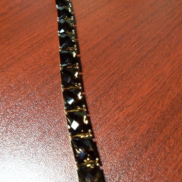10K Gold Smoky Quartz Bracelet - Picture 11 of 11